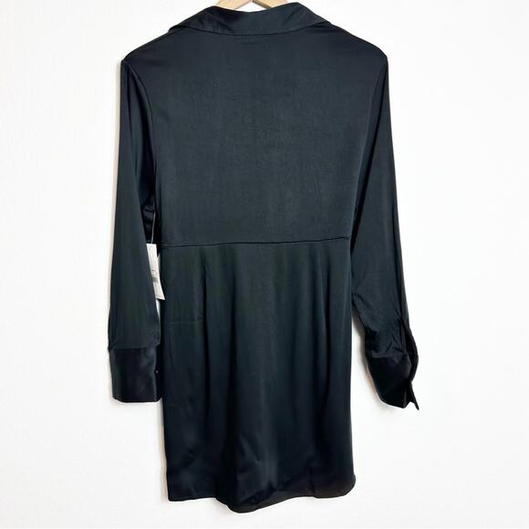 KENDALL AND KYLIE BLACK LONG SLEEVE WOMEN MINI DRESS SIZE LARGE BRAND NEW - Picture 2 of 7